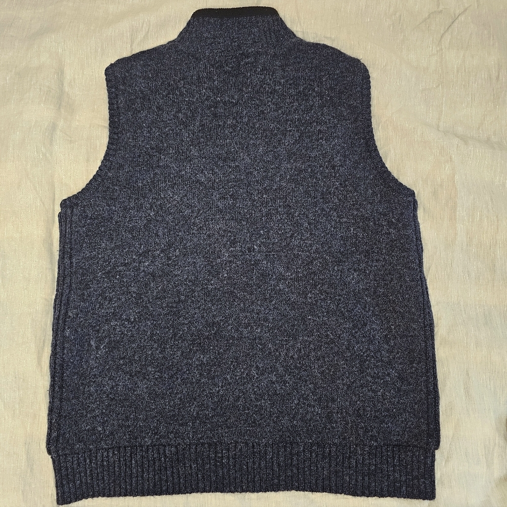 Pendleton Double Zip Reversible Shetland Wool And Fleece Vest Men's XL - Picture 5 of 10